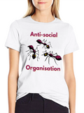 Anti-Social Organisation Graphic T-Shirt
