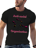 Anti-Social Organisation Graphic T-Shirt