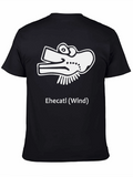 Ehecatl Wind Aztec God Black T-Shirt