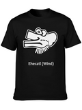 Ehecatl Wind Aztec God Black T-Shirt