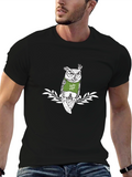 Cool Owl Tee: Kuku Vaja Graphic Print