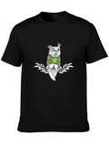 Cool Owl Tee: Kuku Vaja Graphic Print