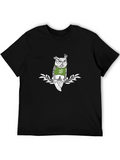 Cool Owl Tee: Kuku Vaja Graphic Print