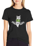 Cool Owl Tee: Kuku Vaja Graphic Print