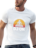 Keep Calm DJ On Graphic Tee - Black