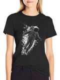 Astronaut Graphic T-Shirt - Black