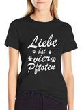 Liebe Hat Vier Pfoten T-Shirt