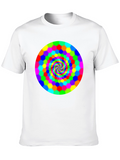 Psychedelic Hexagon Spiral Graphic Tee