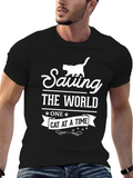 Saving The World Cat T-Shirt