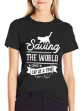 Saving The World Cat T-Shirt