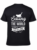 Saving The World Cat T-Shirt