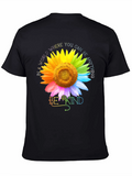 Be Kind Rainbow Sunflower Graphic Tee