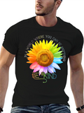 Be Kind Rainbow Sunflower Graphic Tee
