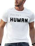 Im Only Human T-Shirt - Classic Black Tee
