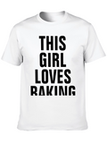 This Girl Loves Baking Graphic T-Shirt