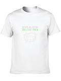 Erase & Start Again Graphic Black T-Shirt