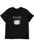 Erase & Start Again Graphic Black T-Shirt