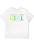 March 3rd Girl T-Shirt - 100% Natural
