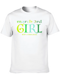 March 3rd Girl T-Shirt - 100% Natural