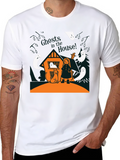 Ghost House Halloween T-Shirt