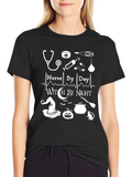 Nurse by Day Witch by Night T-Shirt