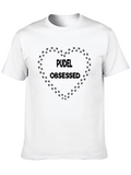 Pudel Obsessed Paw Print Heart T-Shirt