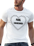 Pudel Obsessed Paw Print Heart T-Shirt