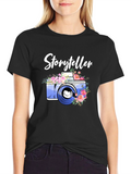 Storyteller Camera Floral T-Shirt