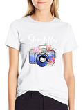 Storyteller Camera Floral T-Shirt