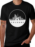 Cologne Skyline Black T-Shirt