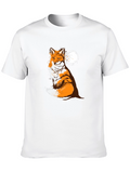 Fox Silhouette Moon Graphic Tee