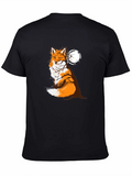 Fox Silhouette Moon Graphic Tee