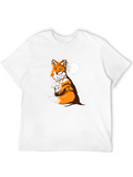 Fox Silhouette Moon Graphic Tee