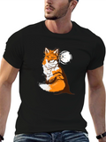 Fox Silhouette Moon Graphic Tee