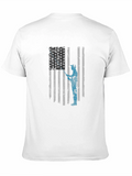 American Flag Fisherman T-Shirt