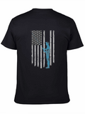 American Flag Fisherman T-Shirt