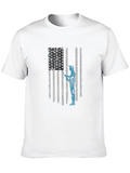 American Flag Fisherman T-Shirt