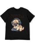 Gamer Pug T-Shirt - Cuddles & Games!