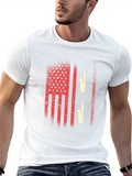 American Flag Saxophone Graphic Tee
