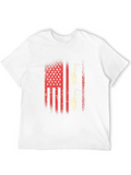 American Flag Saxophone Graphic Tee