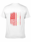 American Flag Saxophone Graphic Tee
