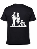 Retro Family Silhouette Graphic Tee