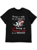 Paramedics Wife T-Shirt - Choice and Privilege