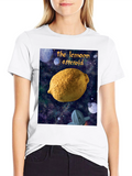 Lemon Asteroid T-Shirt - Space Citrus Tee