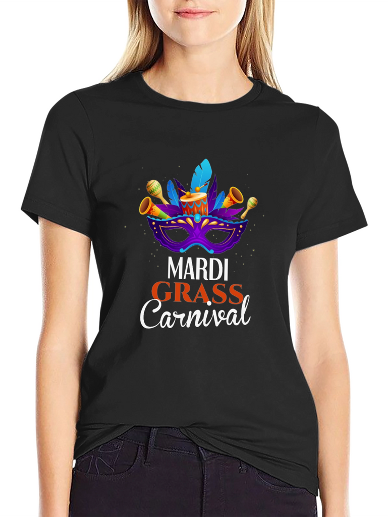 Mardi Gras Carnival Graphic T-Shirt