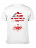 USA Roots Poland Flag T-Shirt