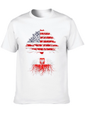 USA Roots Poland Flag T-Shirt