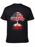 USA Roots Poland Flag T-Shirt
