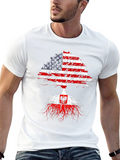 USA Roots Poland Flag T-Shirt