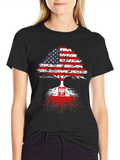 USA Roots Poland Flag T-Shirt